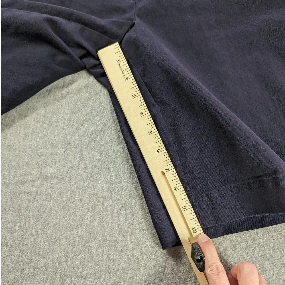 Tommy Hilfiger Shorts Womens 8 Stretchy Navy Blue Chino Y2K Preppy Coastal Beach